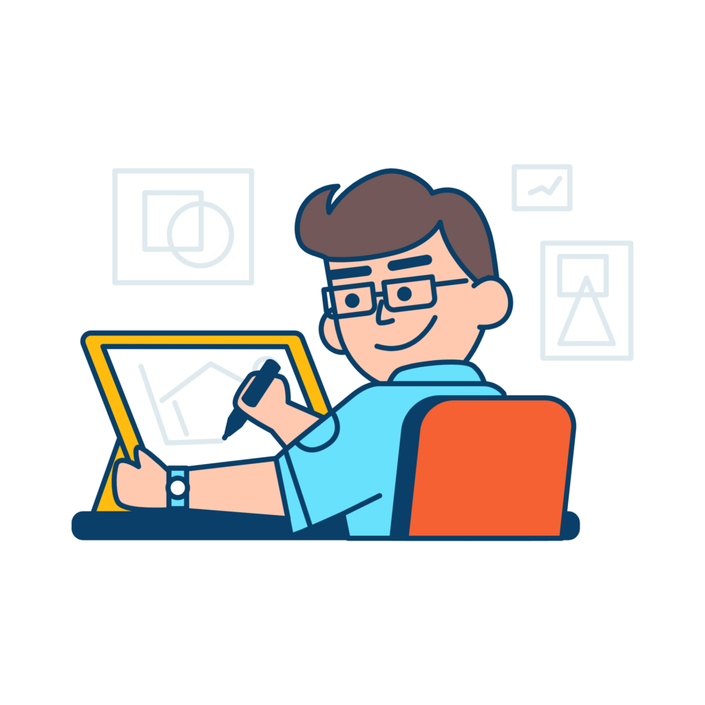 Brand strategy and positioning planning illustration